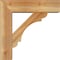 Ekena Millwork Olympic Block Rough Sawn Bracket w/ Offset Brace, Western Red Cedar, 6"W x 20"D x 20"H BKT0604X20X20OLY05RWR - alternate 4